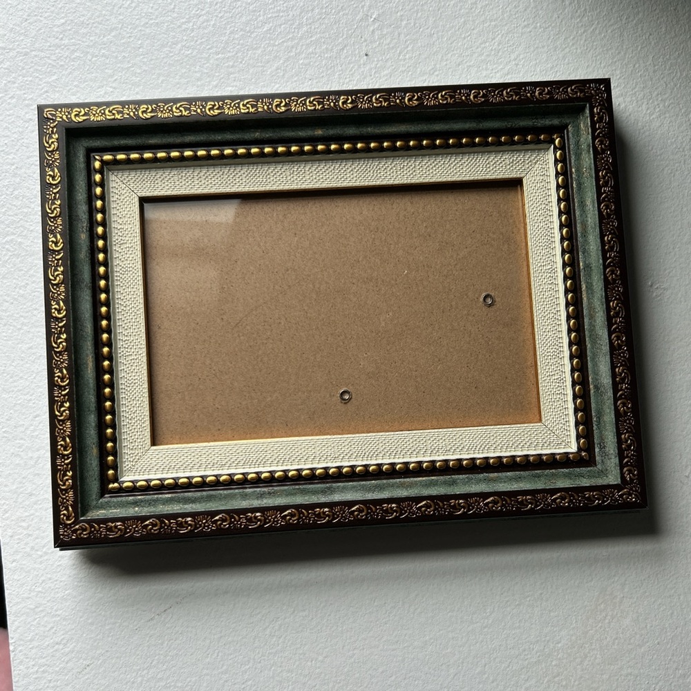 Gold and Emerald Multicolor Picture Frame
